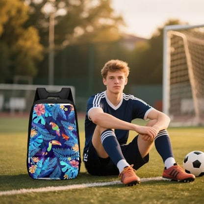 Basketball Backpack With Separate Ball Compartment And Shoes Fit Basketball Volleyball Football - color: Toucan