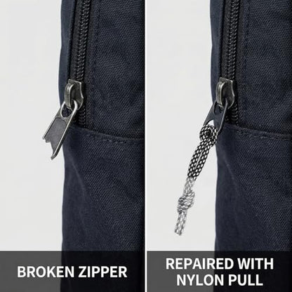 60Pcs Zipper Pull Replacement Tabs for Backpack, Heavy Duty Nylon Zipper Pulls for Luggage, Jackets, Suitcases, Durable Braided Cord Extender for Outdoor Gear & Travel Bags