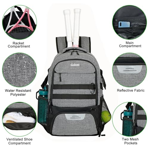 Soccer Backpack for Men and Women,Sports Bag with Ball Compartment,Gym Backpack with Shoe Compartment - color: Grey