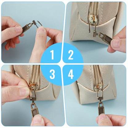 6Pcs Zipper Pull, Zipper Pulls Replacement Universal Slider Handle Mend Kit