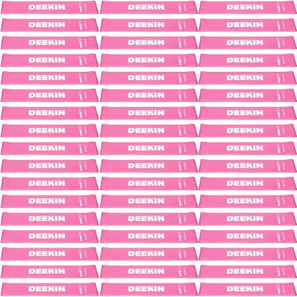 Deekin Resistance Bands Resistance Loop Exercise Bands Exercise Equipment Elastic Ring for Women and Men Home Fitness, Gym, Yoga - color: Pink, size: 25 Lbs