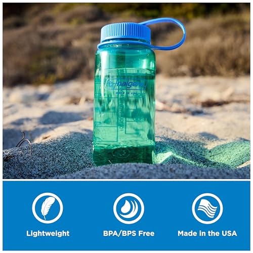 Nalgene 16 oz Wide Mouth Water Bottle | Slim Cup Holder Size, BPA-Free, Durable & Leak Proof, Lightweight Travel Bottle, Butter - color: Butter, size: 16 Ounces
