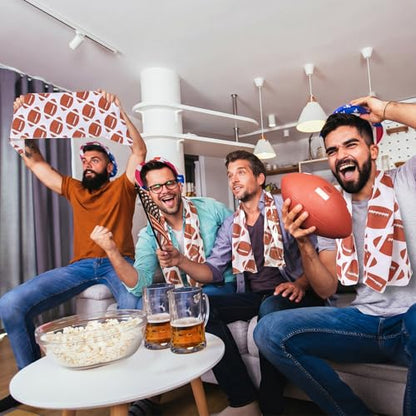 FuWeave 12 Pack Football Cooling Towel 40 x 12 Inch Breathable Sport Cooling Towel Microfiber Fast Drying Team Gifts for Athletes Yoga Gym Camping Running - style: Football