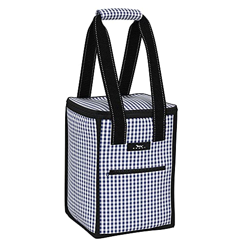 SCOUT Pleasure Chest - Soft, Lightweight, Insulated Cooler, Fits 5 Wine Bottles, Cooler for Beach, Pool, Boat, and Picnics - color: Brooklyn Checkham
