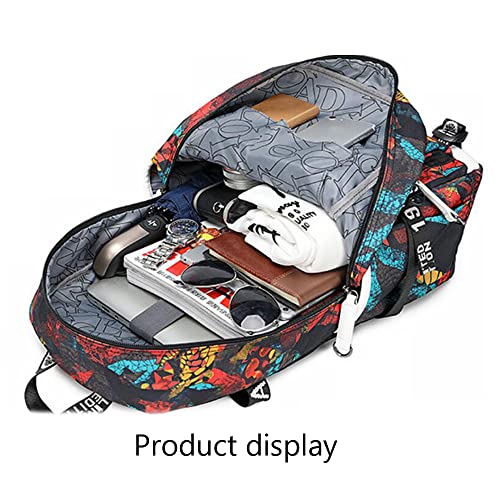 Basketball Player 30 Multifunction Backpack Travel Laptop Fans bag For Men Women - color: Blue - 1