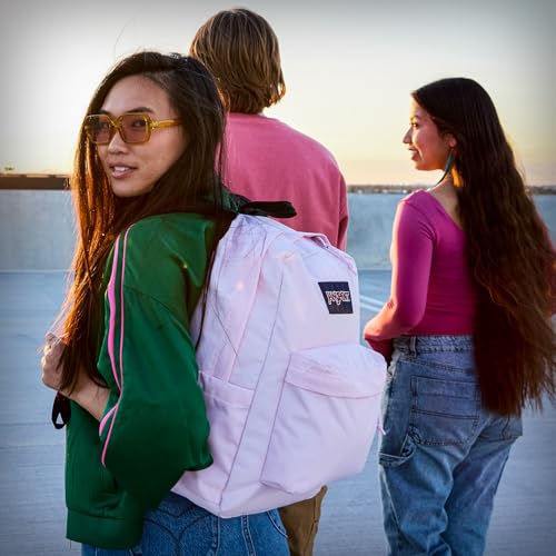JanSport SuperBreak One Backpacks - Durable, Lightweight Bookbag with 1 Main Compartment, Front Utility Pocket with Built-in Organizer - Premium Backpack, Red Tape - color: Red Tape