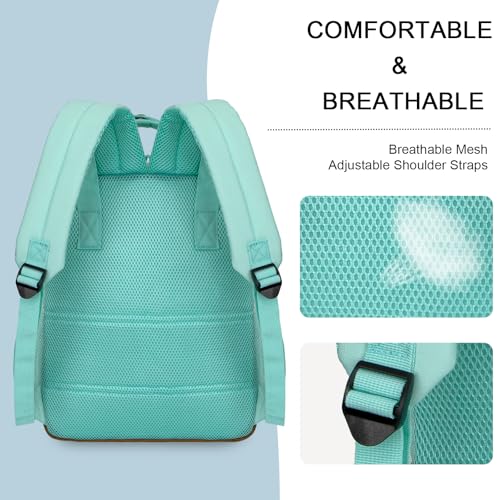 Goloni Small Carry On Travel Backpack with USB Charging Port, Lightweight Water Resistant Mini Carry-on Backpack for Men Women, Compact Personal Everyday Backpack,Green - color: Green