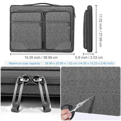 ZINZ 360 Protective Laptop Case 15" 15.6" 16" Sleeve, Water-Resistant Handbag with Straps Compatible with 16" MacBook Neo, MacBook Pro Air 16"/15", XPS 16" and Most 15" 15.6" 16" Notebooks,G01Y02 - color: G01y02, size: 15"-16"