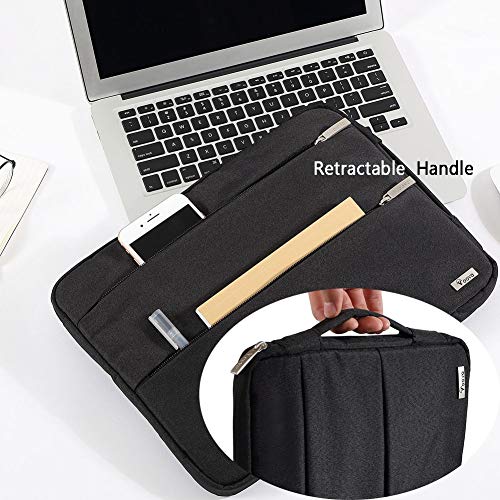 Voova Laptop Sleeve Carrying Case 15.6 16 Inch,Slim Computer Cover Bag Compatible with MacBook Pro 15/16, Dell xps 15,15-16 Inch HP Dell Asus Acer Laptop, Black - color: Black, size: 15.6-16 Inch