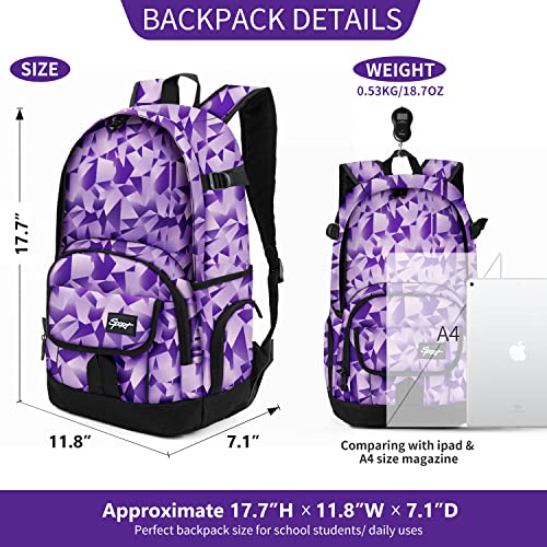 rickyh style School Backpack Travel Bag for Men & Women Lightweight College Back Pack with Laptop Compartmen - color: 04fzi