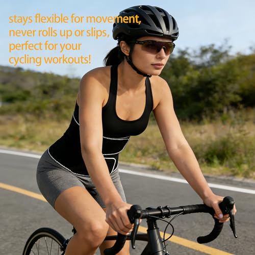 Non-Elastic Reversible Waist Trimmer Belt, Lumbar Support Sauna Trainer for Sports Sitting & Bending Posture Care - size: Medium