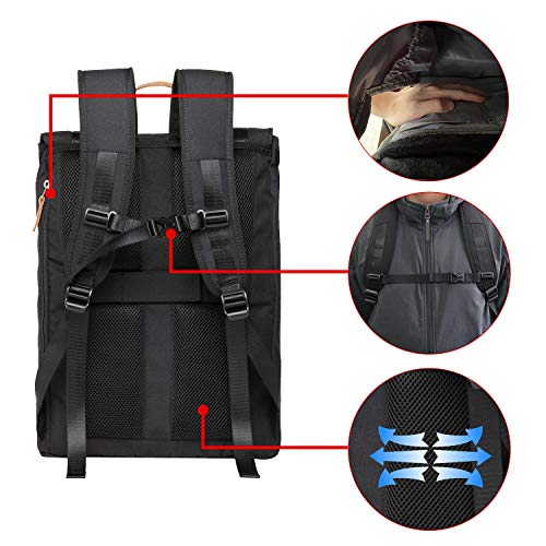 KAUKKO Casual Daypacks&Multipurpose Backpacks,Outdoor Backpack,Travel Casual Rucksack, Laptop Backpack Fits 15" - color: 13-black