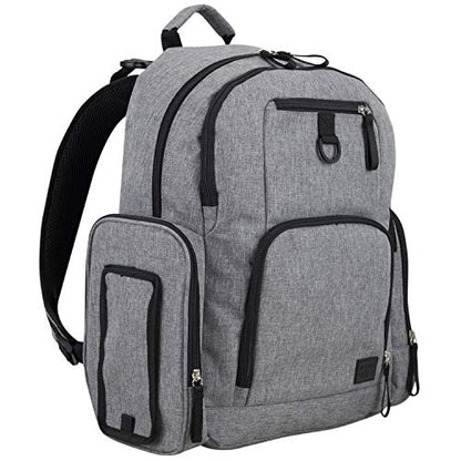 BODHI Baby Portable Diaper Changing Pad Diaper Changer Travel Bag, Changing Mat, Baby Changing Station, Infant Gift, Medium Gray Chambray - color: Medium Gray Chambray