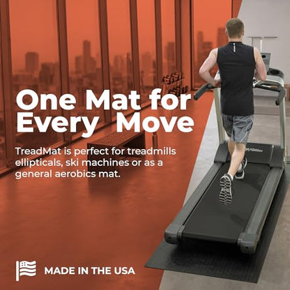 SuperMats Made in U.S.A. for Treadmills Ellipticals Rowing Machines Recumbent Bikes and Exercise Equipment - size: 2.5-Feet x 6-Feet