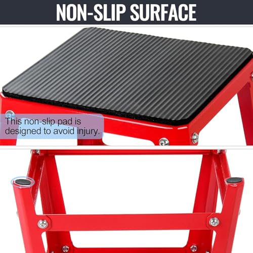 Plyometric Platform Box, Plyometric Box Jump Set For Home Gym Training, Conditioning, Strength Training - color: Set of 4 Red
