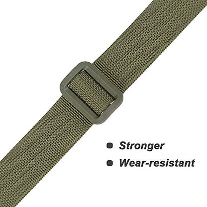 MAGARROW 78" x 1" Strap Buckle Packing Straps Adjustable 1-Inch Belt - color: Green 6.5 feet Long (10-PCS)