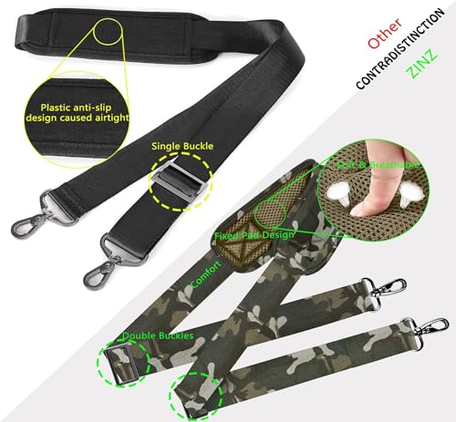 ZINZ Shoulder Strap 58" with Thick Fixed Pad - color: Camouflage Green