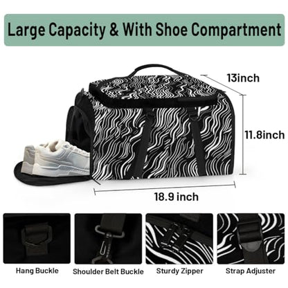 Gym Backpack, Water Resistant Carry-On Bag with Padded Shoulder Straps