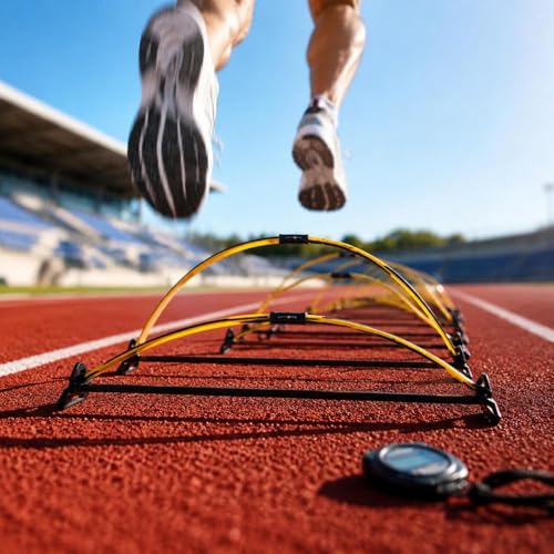 -Back Hurdle Simple-Arch to Set up Adjustable Agility Hurdle for Athletes, Speed Training - style: Basic Model Hurdle Set A 2 Sections/3 Pieces