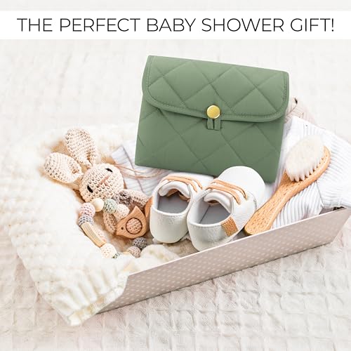 Portable Diaper Changing Pad - Soft and Easy to Clean Diaper Changing Mat for Babies - The Perfect Lightweight and Foldable Pad for Traveling - color: Sage