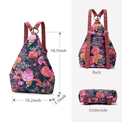 Black Butterfly Premium Backpack for Women, Bohemia Style Fashion Casual Daypack Backpack, Small Backpack Purse (06-fuchsia) - color: 06-fuchsia