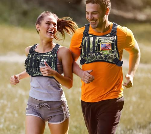 CVLIFE Outdoor Chest Bag for Men, Tactical Chest Pack, Adjustable Running Vest Bag, Lightweight Anti-theft EDC Rig for Hiking - color: Shadowstand