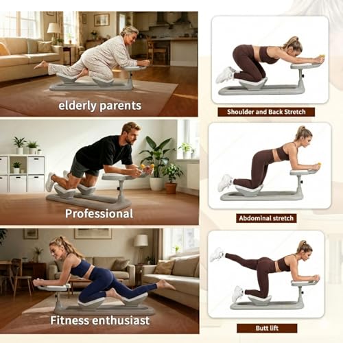 Twist Crawler V2 New Version, Spine Twist and Stretch Trainer, Home Gym - color: Grey