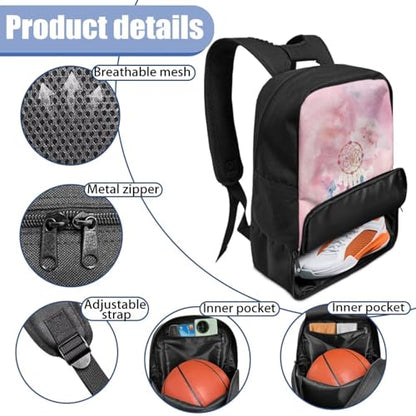 Basketball Backpack With Separate Ball Compartment And Shoes Fit Basketball Volleyball Football - color: Dreamcatcher