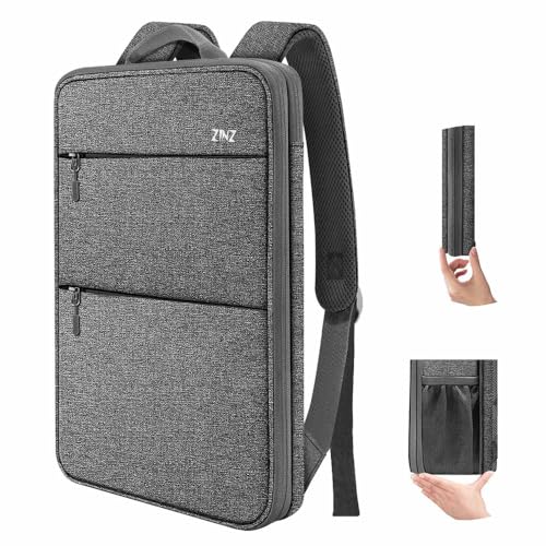 ZINZ Slim & Expandable Laptop Backpack 15 15.6 16 Inch Case, Water Resistant Travel Backpack Compatible with MacBook Pro/Neo 16" 15", Dell XPS 15 16 and Most 15" 15.6" 16" Notebooks，D01G02 - color: D01g02, size: 15"-16"