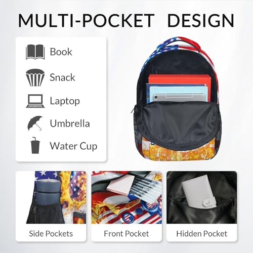 Gaming Backpack for Boys - Personalized 17 Inch Kids Toddlers Bookbag, Large Capacity Lightweight Gamer Schoolbag for Elementary School Travel - color: Red
