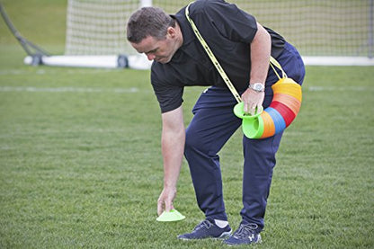 Kwik Goal Strap Cone Carrier, Hi Vis Yellow