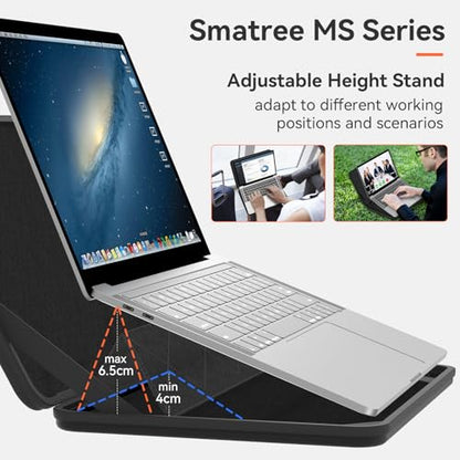 Smatree MS74 Hard EVA Protective Sleeve with Stand Compatible for 15 inch Microsoft Surface Laptop 7, for 15 inch Microsoft Surface Copilot+ PC 2024 Laptop Bag
