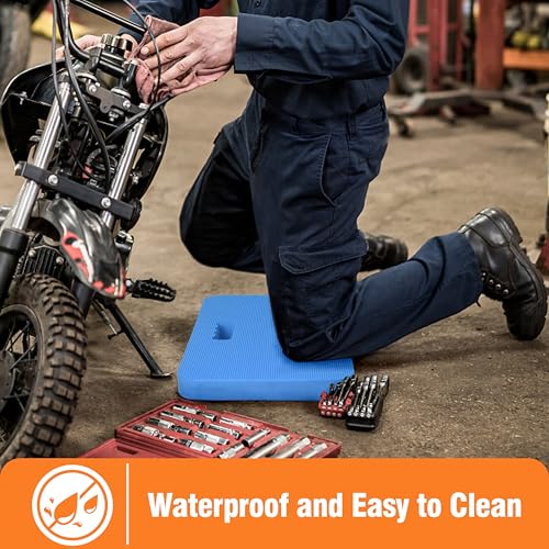 Gardzen 3-Pack Extra Thick Garden Kneeling Pad, EVA Foam Kneeler Pad for Gardening, Baby Bath, Yoga, Pilates, Exercise, 18" x 11" x 1.5", Blue - size: 18" x 11" x 1.5" - 3 Pack