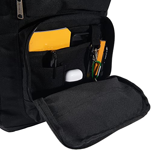 Carhartt 27L Single-Compartment Backpack, Durable Pack with Laptop Sleeve and Duravax Abrasion Resistant Base, Black - color: Black