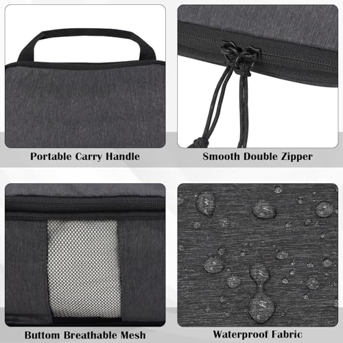 Compression Packing Cubes for Travel Accessories, 2 Set Compression Bags Travel Cubes for Packing Suitcase Luggage Organizer Bags Set, Black
