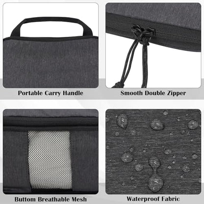Compression Packing Cubes for Travel Accessories, 2 Set Compression Bags Travel Cubes for Packing Suitcase Luggage Organizer Bags Set, Black