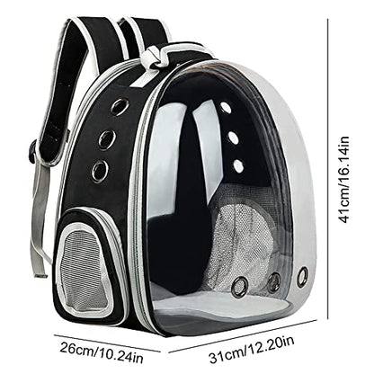 Animal Carrier Backpacks,Transparent Space Capsule Bubble Pet Backpack Bag for Small Dogs Cats Airline Approved Travel Carrier