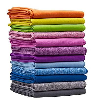 2-Pack Microfiber Towel - XXL Travel Quick Dry and Extra Soft Microfiber Towels, Lightweight and Compact for Gym, Swim Practice, Travel, Backpacking, Camping, RV, Beach, Camping - color: Purple Marle