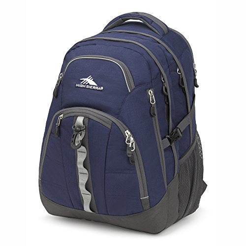 High Sierra Access 2.0 Laptop Backpack, True Navy/Mercury, One Size Dark Blue - color: Dark Blue