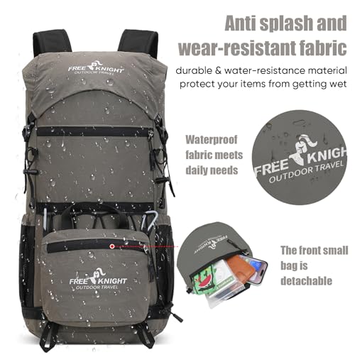 Bseash 30L Lightweight Hiking Backpack, Gray | Waterproof, Outdoor Sport Travel Bag Daypack, For Cycling Climbing Skiing - color: Gray