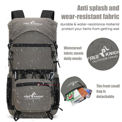 Bseash 30L Lightweight Hiking Backpack, Gray | Waterproof, Outdoor Sport Travel Bag Daypack, For Cycling Climbing Skiing - color: Gray