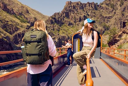 JanSport Venture Pack System – Travel Pack With Large Main Compartment, 4 Water Bottle Pockets, Adjustable Torso Length, Perimeter Wireframe Suspension, Tuck-Away Straps, Padded Hip Belt, Cargo Green - color: Cargo Green, style: Venture Pack System