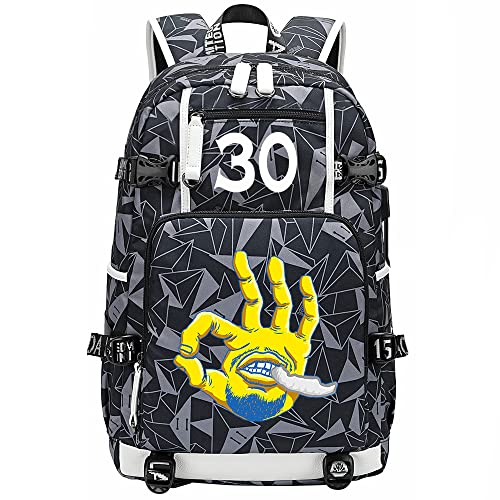 Basketball Player 30 Multifunction Backpack Travel Laptop Fans bag For Men Women - color: Grey - 2