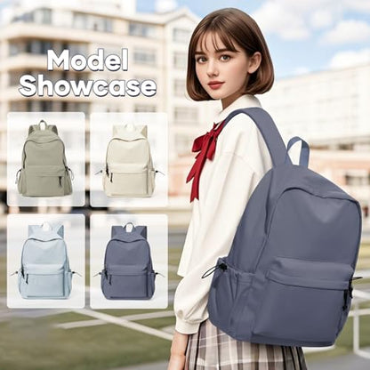 backpack Lightweight bag Waterproof college backpacks for cute Aesthetic backpack Casual Daypack - color: A-blue Purple