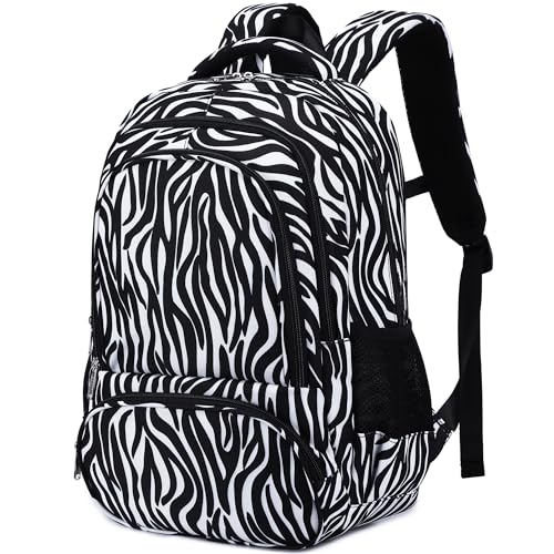 abshoo Lightweight Kids Backpack For School Teen Girls Bookbag Kindergarten Elementary School Bags (Zebra Black) - color: Zebra Black