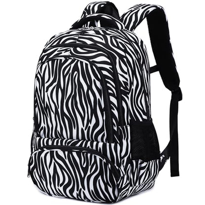 abshoo Lightweight Kids Backpack For School Teen Girls Bookbag Kindergarten Elementary School Bags (Zebra Black) - color: Zebra Black
