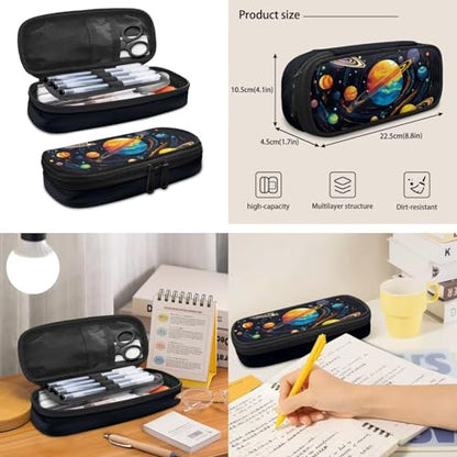Galaxy Planet Backpack for Boys 8-12 Kids School Backpack with Lunch Box Pencil Case and Water Bottle Pouch 4 in 1 Boys Bookbag for Primary Elementary School Bags with Front Pocket - color: Galaxy Planet