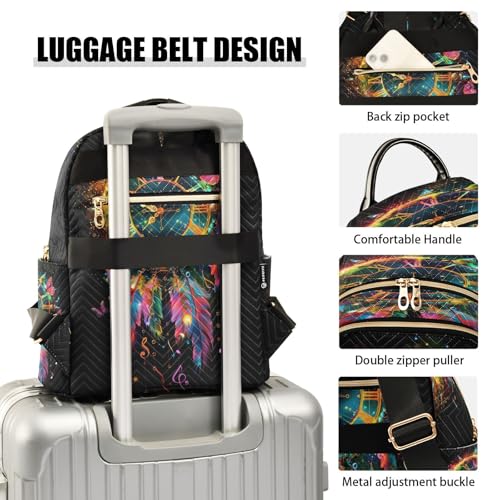 SUABO A Clock with Roman Numerals Backpack Purse Ladies Rucksack Travel Shoulder Bag Casual Daily Backpack - color: A Clock With Roman Numerals, size: Small