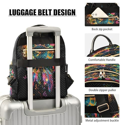 SUABO A Clock with Roman Numerals Backpack Purse Ladies Rucksack Travel Shoulder Bag Casual Daily Backpack - color: A Clock With Roman Numerals, size: Small