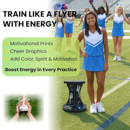 flyer stand cheer-Cheerleading Flyer Training Stand Balance Trainer for Flyers Stunt Practice Stability Board Core Strength and Balance Drill Equipment for Cheer Dance Gymnastics